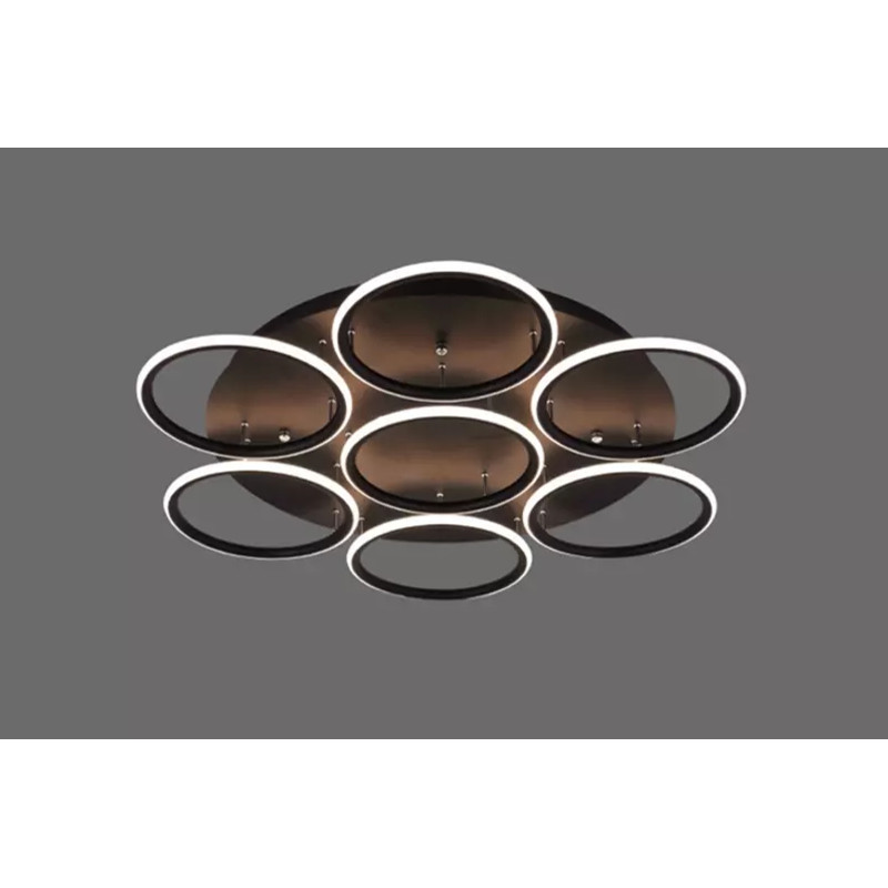 SEVEN RING LED lámpa - fekete