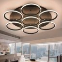 SEVEN RING LED lámpa - fekete