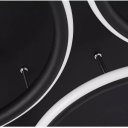 SEVEN RING LED lámpa - fekete