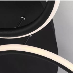 SEVEN RING LED lámpa - fekete