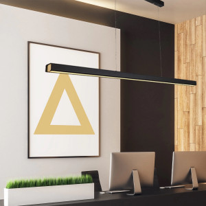 LINEAR LED függőlámpa - fekete - 120cm