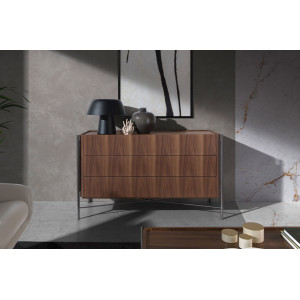 TERUEL exkluzív dió fiókos komód - 140cm Angel Cerdá