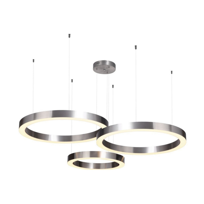 CIRCLE LED design függőlámpa szett - nikkel - 40+60+60cm
