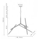 STICKS - 6 design LED függőlámpa - arany