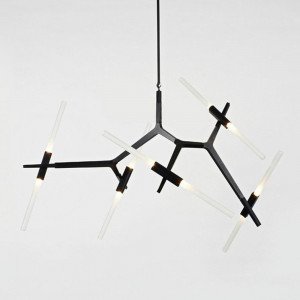 STICKS - 10 design LED függőlámpa - fekete