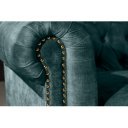 CHESTER bársony kanapé - 205cm - petrol