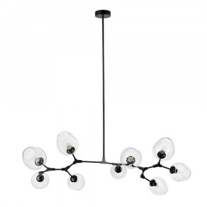 ORCHID modern függőlámpa - 150cm - fekete