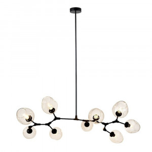 ORCHID modern függőlámpa - 150cm - fekete