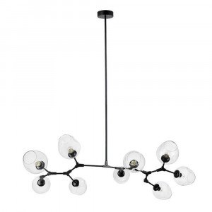 ORCHID modern függőlámpa - 150cm - fekete