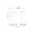 LINEA - 9 design függőlámpa