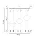 LINEA - 6 design függőlámpa