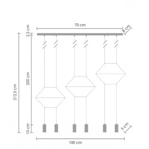 LINEA - 6 design függőlámpa