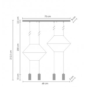 LINEA - 4 design függőlámpa