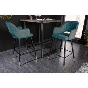 PARIS modern bárszék - petrolkék INVICTA