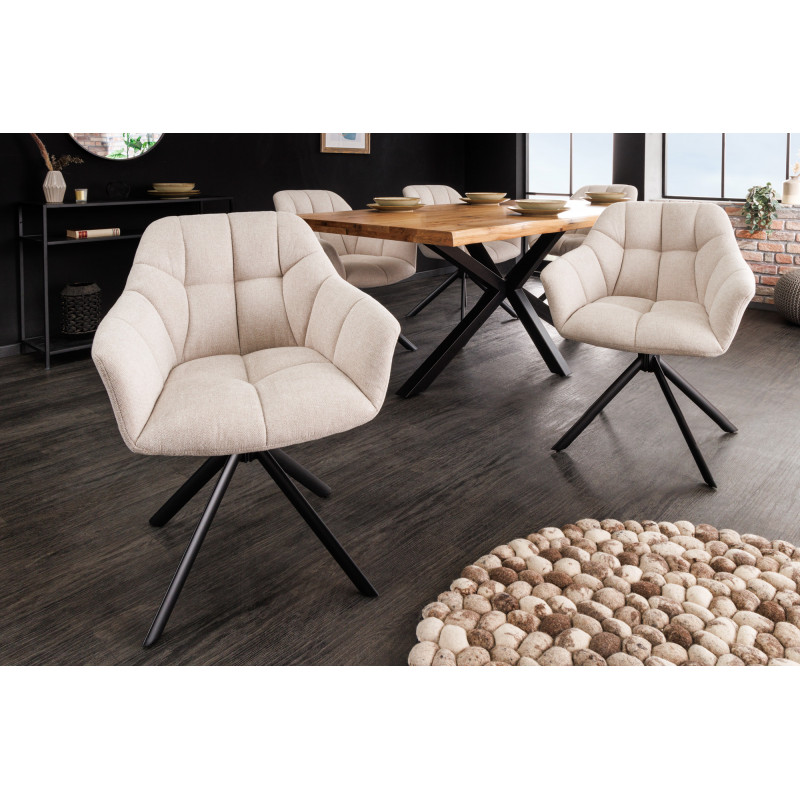PAPILLON design forgatható szék - beige