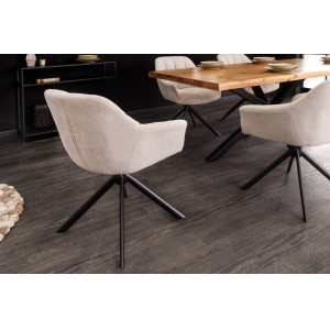 PAPILLON design forgatható szék - beige