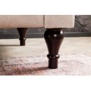 PRINCESS design bársony kanapé - 225cm - beige