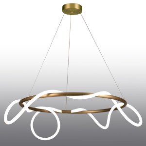 FANTASIA design LED függőlámpa - 60cm - arany
