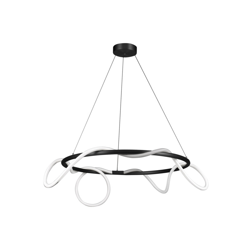 FANTASIA design LED függőlámpa - 60cm - fekete