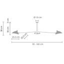 CRANE modern függőlámpa - 2 karos