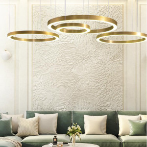 LED CIRCLE design függőlámpa - réz - 40/60/80cm