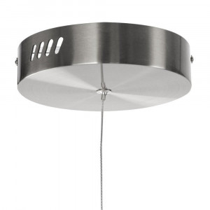 LED CIRCLE design függőlámpa - nikkel - 40/60/80/100cm
