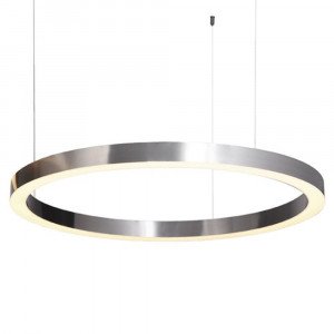LED CIRCLE design függőlámpa - nikkel - 40/60/80/100cm