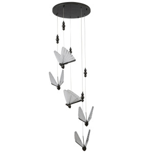 BUTTERFLY design lámpa - fekete