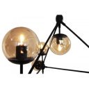 ASTRIFERO modern függőlámpa - fekete/borostyán