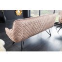 EUPHORIA modern bársony ülőpad - 160cm - beige