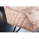 EUPHORIA modern bársony ülőpad - 160cm - beige