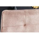 EUPHORIA modern bársony ülőpad - 160cm - beige