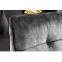 EUPHORIA modern bársony ülőpad - 160cm - szürke