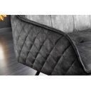 EUPHORIA modern bársony ülőpad - 160cm - szürke