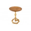 CHAIN design mangófa lerakóasztal - 55cm