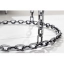 CHAIN modern üveg dohányzóasztal - 65cm