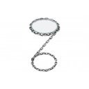 CHAIN modern üveg lerakóasztal - 55cm