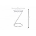 CHAIN modern üveg lerakóasztal - 55cm