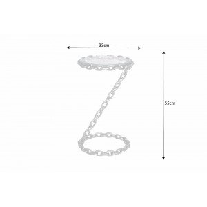 CHAIN modern üveg lerakóasztal - 55cm