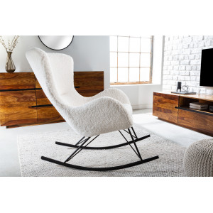 SWING design hintaszék - fehér bouclé