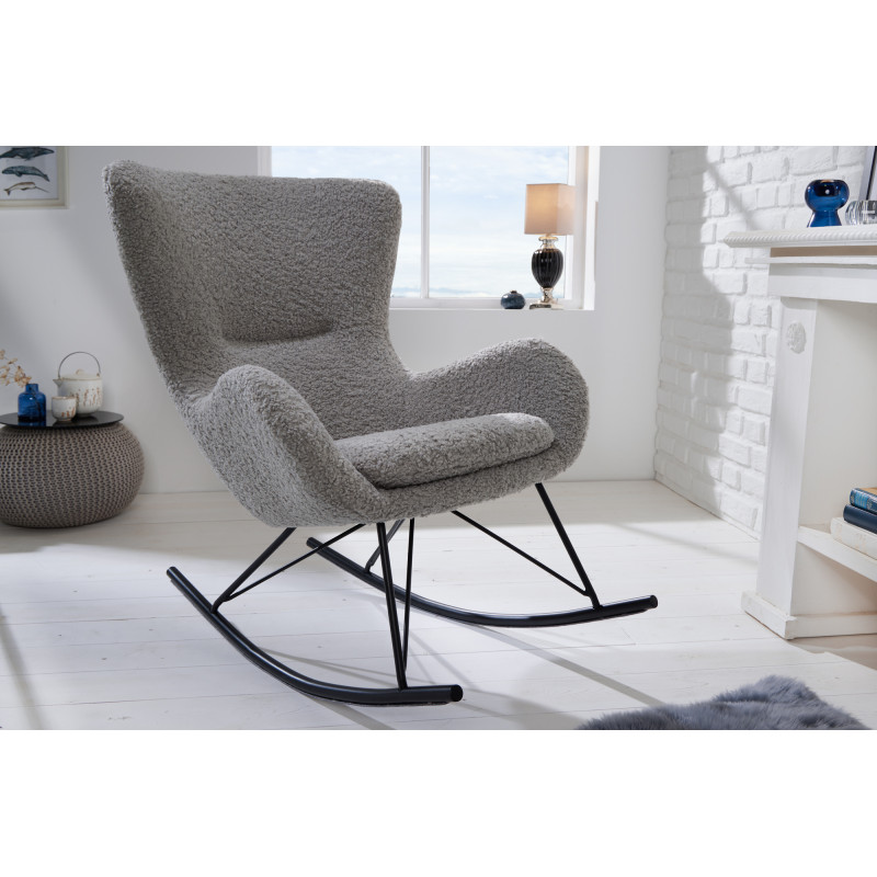 SWING design hintaszék - szürke bouclé