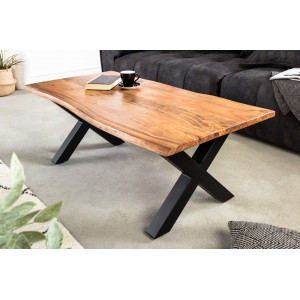 MAMMUT X HONEY tömör akác dohányzóasztal - 120cm Fa