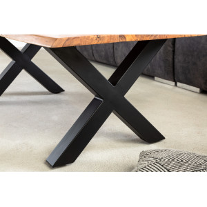 MAMMUT X HONEY tömör akác dohányzóasztal - 120cm
