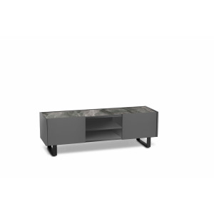 PEGASO modern TV-szekrény - szürke/szürke márvány