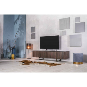 OMEGA modern TV-szekrény - ében/fekete márvány