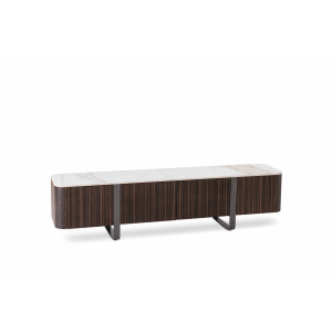CALACATTA modern TV-szekrény - ében/calacatta márvány