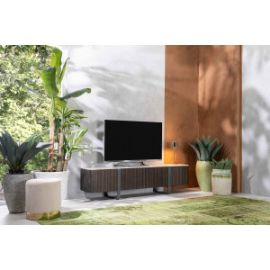 CALACATTA modern TV-szekrény - ében/calacatta márvány
