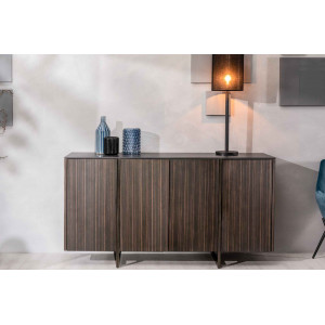 OMEGA modern komód - ében/fekete márvány Stones