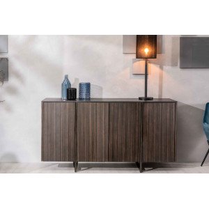 OMEGA modern komód - ében/fekete márvány Stones
