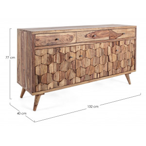 KANT exkluzív rózsafa komód - 132cm